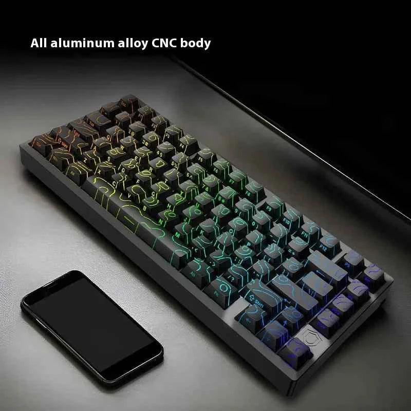 IROK MG75 PRO Mechanical Keyboard Magnetic Switch Hot Swap Aluminum RT0.005 RGB 81 Keys Custom Keyboard PC Gamer Accessory Gifts