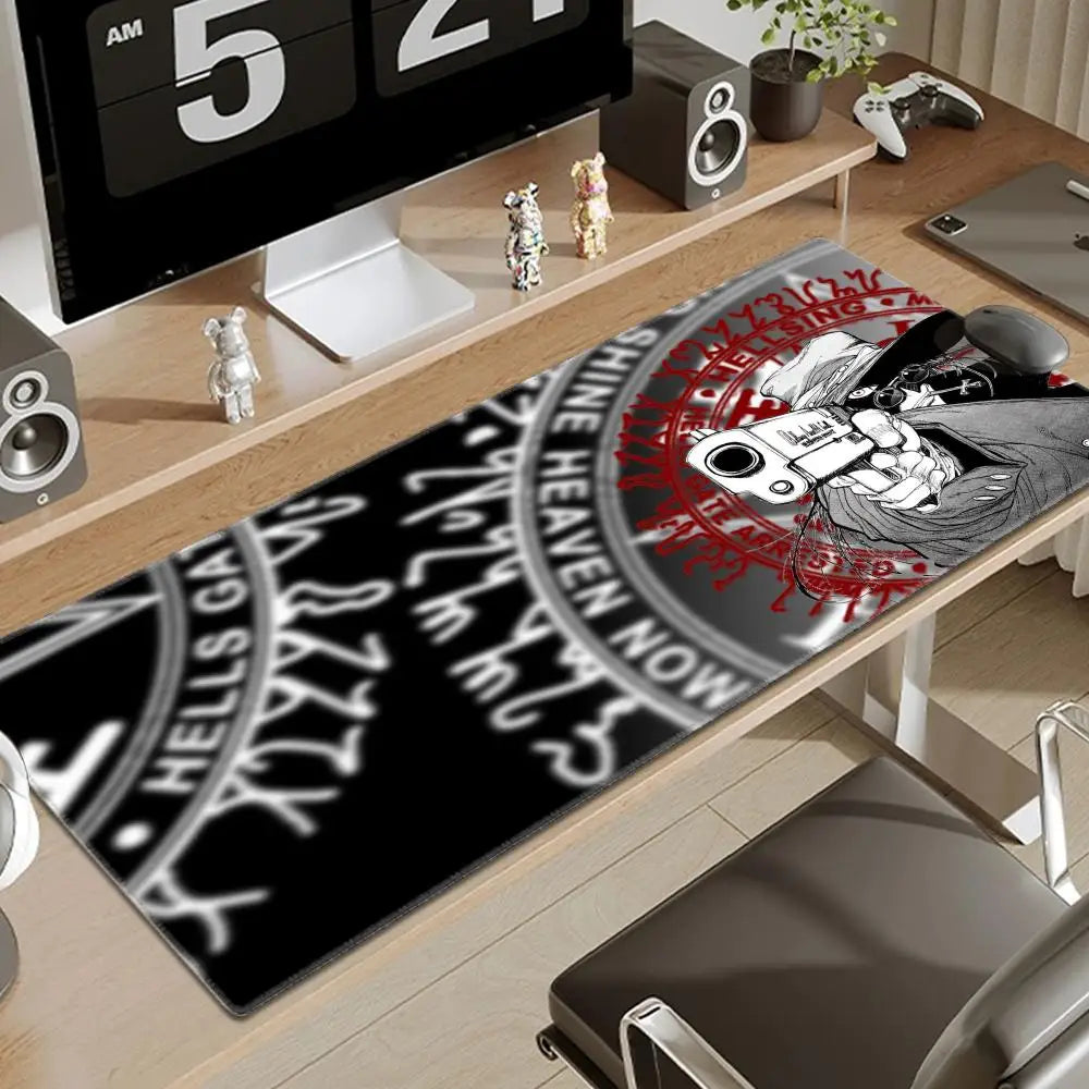 Anime Hellsing Alucard Mousepad Pad Gamer Carpet Computer Mouse Pad Anime Gaming mouse pad High Quality Game Mouse pad gift csgo