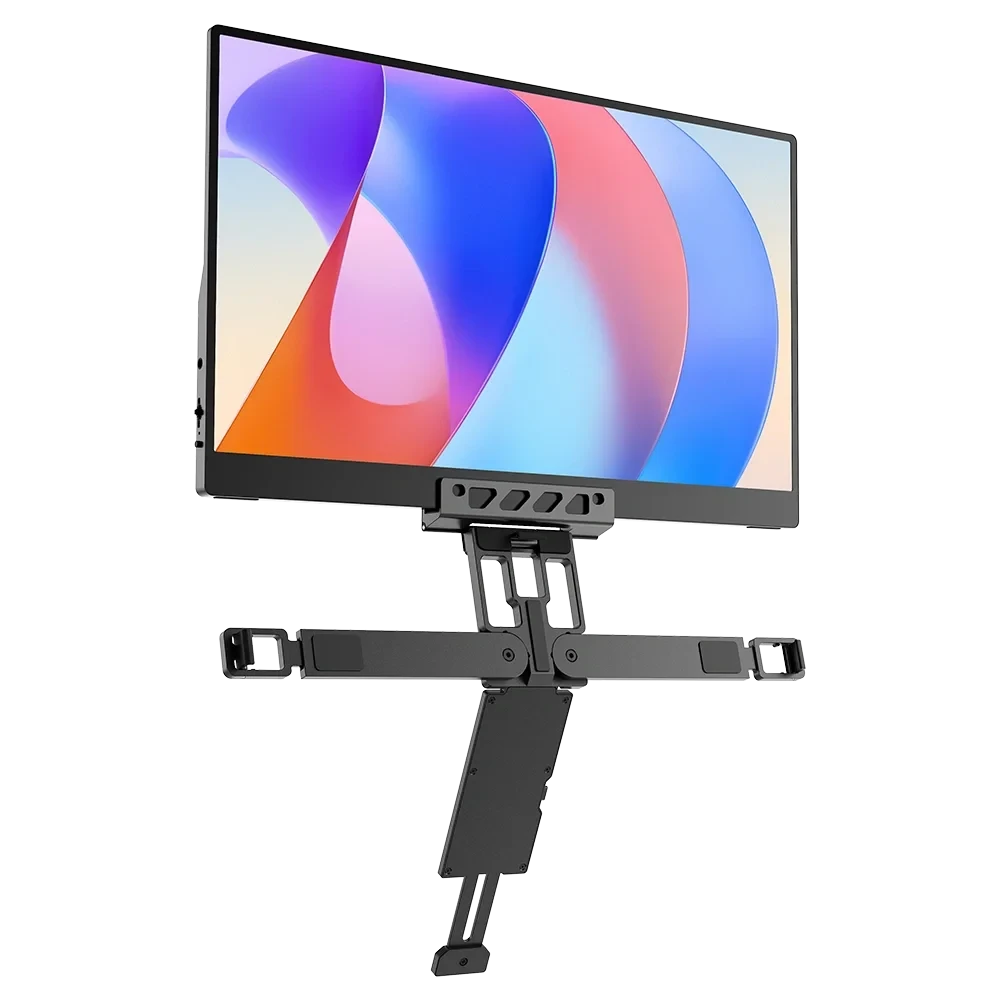 UPERFECT Floating Stacked Portable Monitor Stand for Flexible Dual Screen Setup Adjustable Aluminum Clamp For Laptop Screens