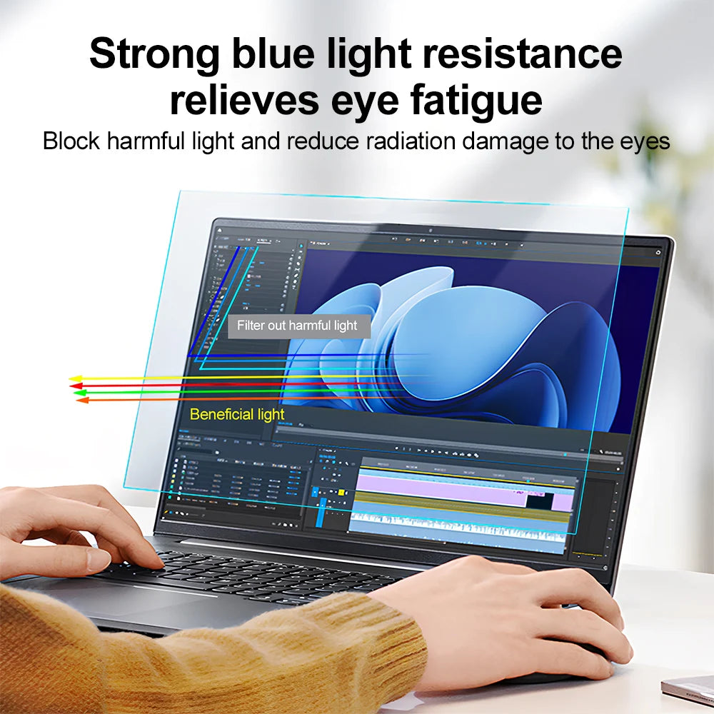 2PCS Anti-blue Light Screen Protector For Macbook Air 13 Pro 14 16 M1 M2 M3 M4 2021 2023 2025 A2681 A3186 A2141 Matte Matte Film