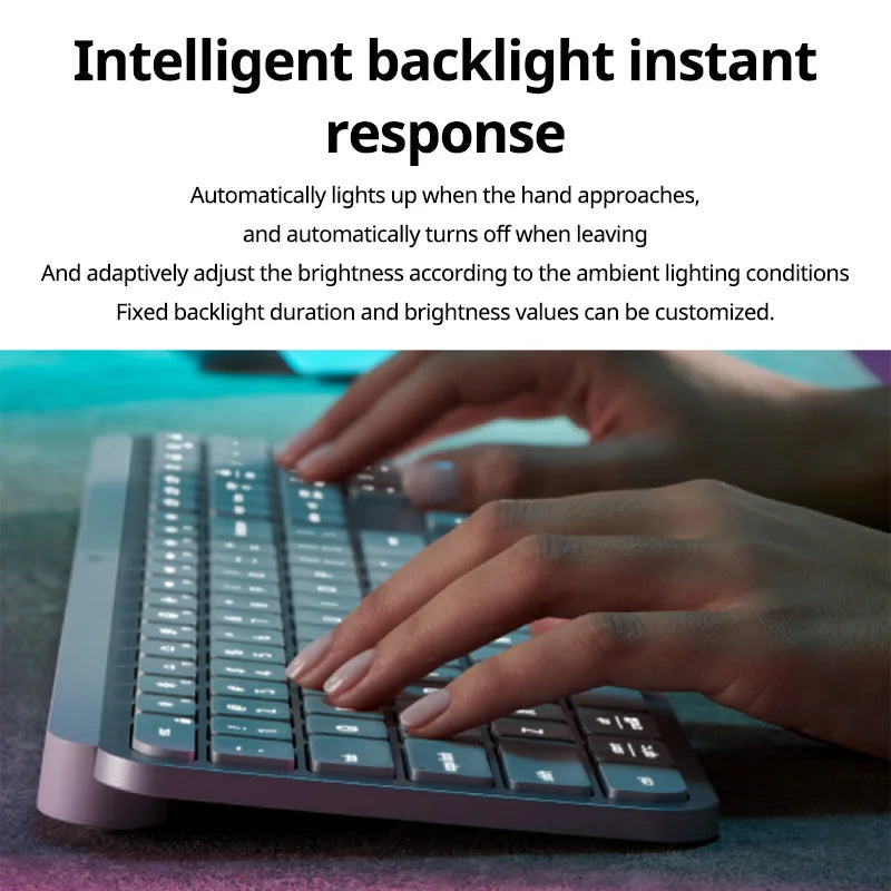 New Logitech MX Keys S Wireless Keyboard Low Profile, Backlighting Bluetooth USB C Rechargeable for Windows Programmable Keys