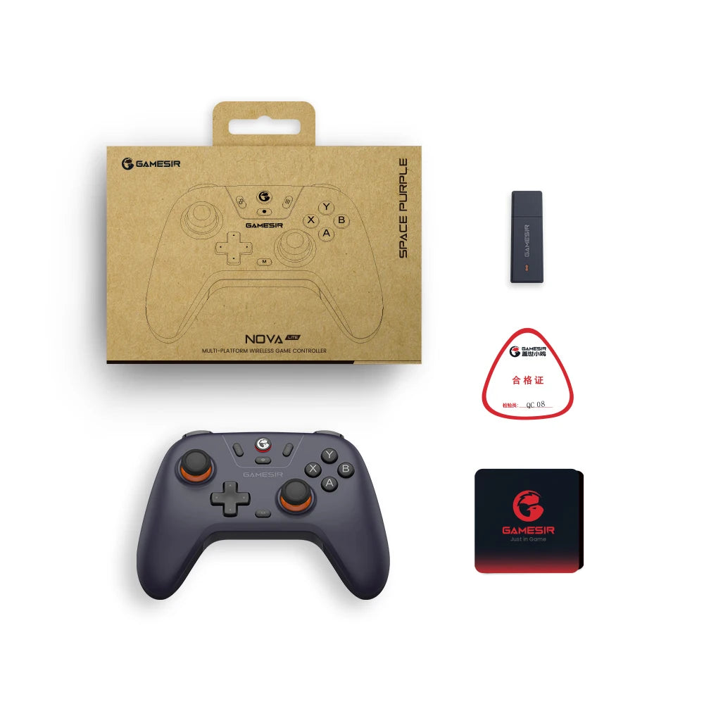 GameSir Nova Lite Wireless Bluetooth Switch Controller Hall Effect Joystick for Nintendo Switch iPhone Android Phone Gamepad