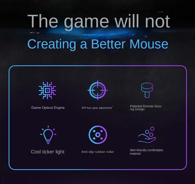 Ergonomic PC Mouse Vertical Game E-sports Gaming Mouse Competitive Three-dimensional Special-shaped Personalized Mouse 3d
