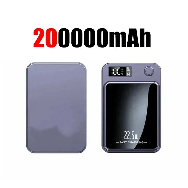 Magnetic Wireless Power Bank 200000mAh 22.5W Fast Charging External Battery Charger For Huawei Samsung iPhone PD 20W Powerbank