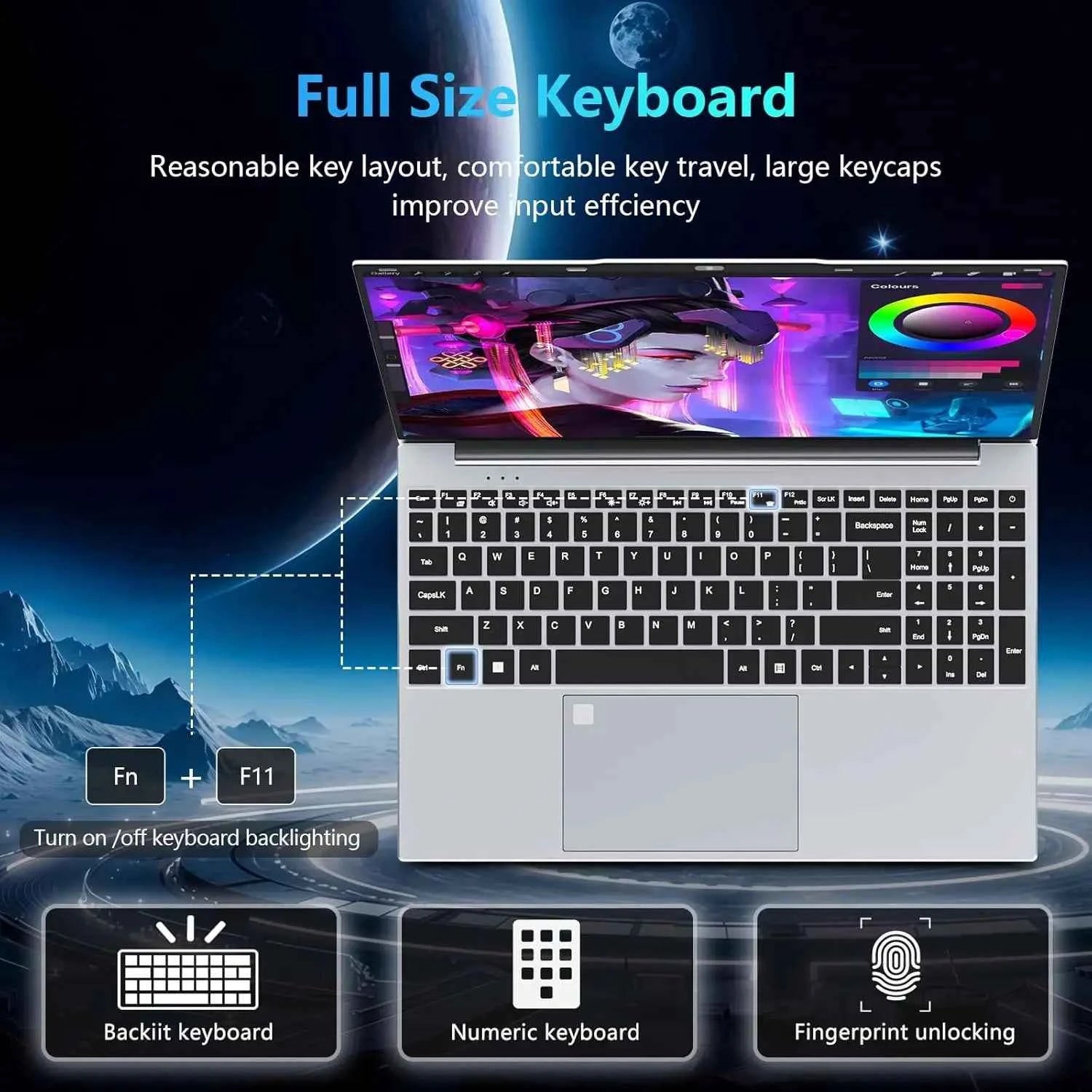 15.6 inch Intel Notebook PC Ultra Slim Laptop Intel Core I3 6100U 16GB RAM 1TB 2TB SSD Office Study Computer PC Windows 11 Pro