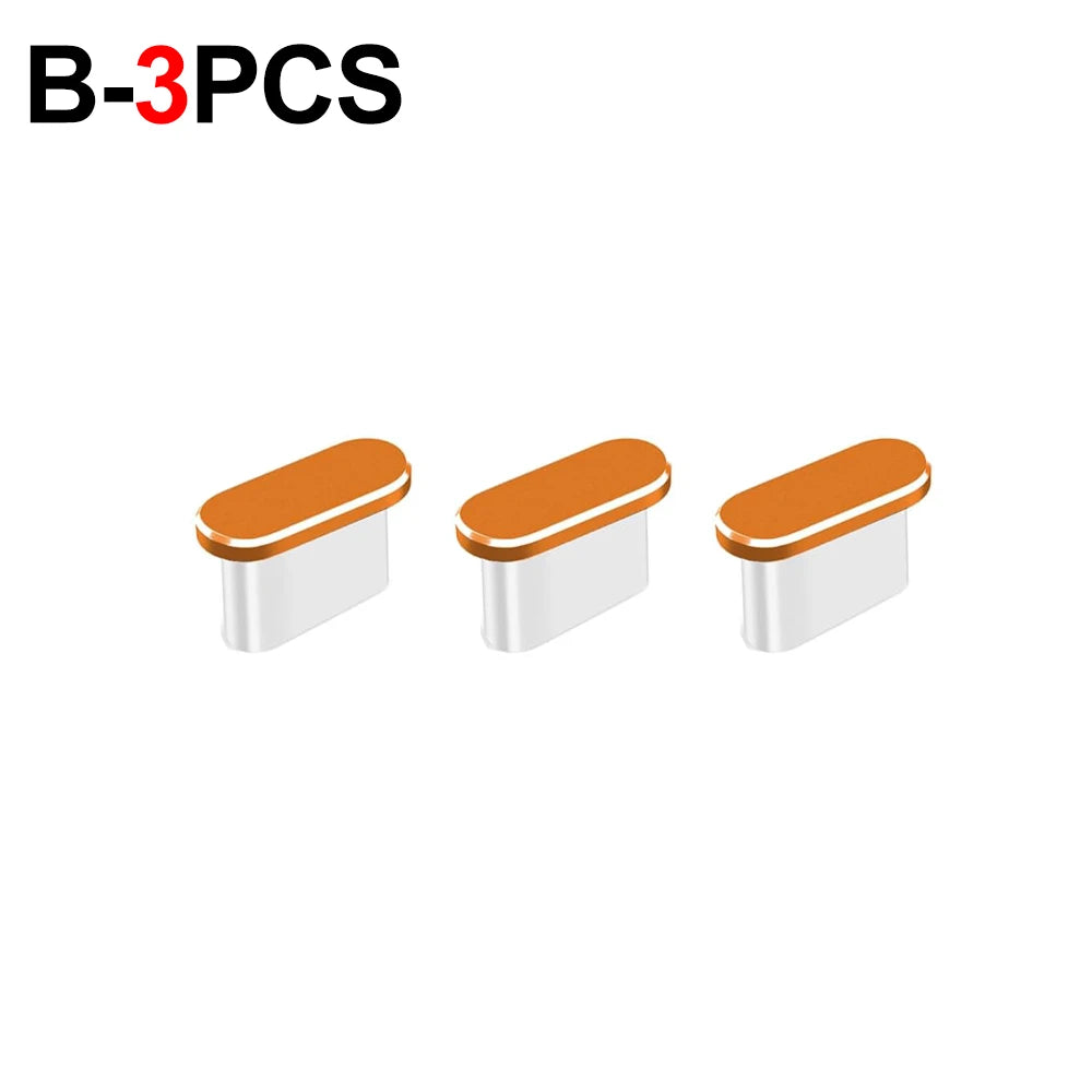 1-5Pcs Metal USB Type C Dust Plug for iPhone 17 Pro Max Air 17PM Mobile Phone Type-C Charging Port Protector Cover Cap Stopper