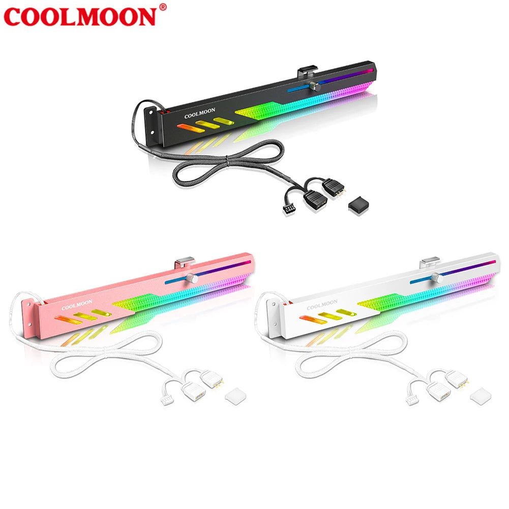Customized Video Card Stand GT8 Horizontal Graphics Card Bracket 5V 3Pin ARGB GPU VGA Holder Desktop PC Case DIY Accessories