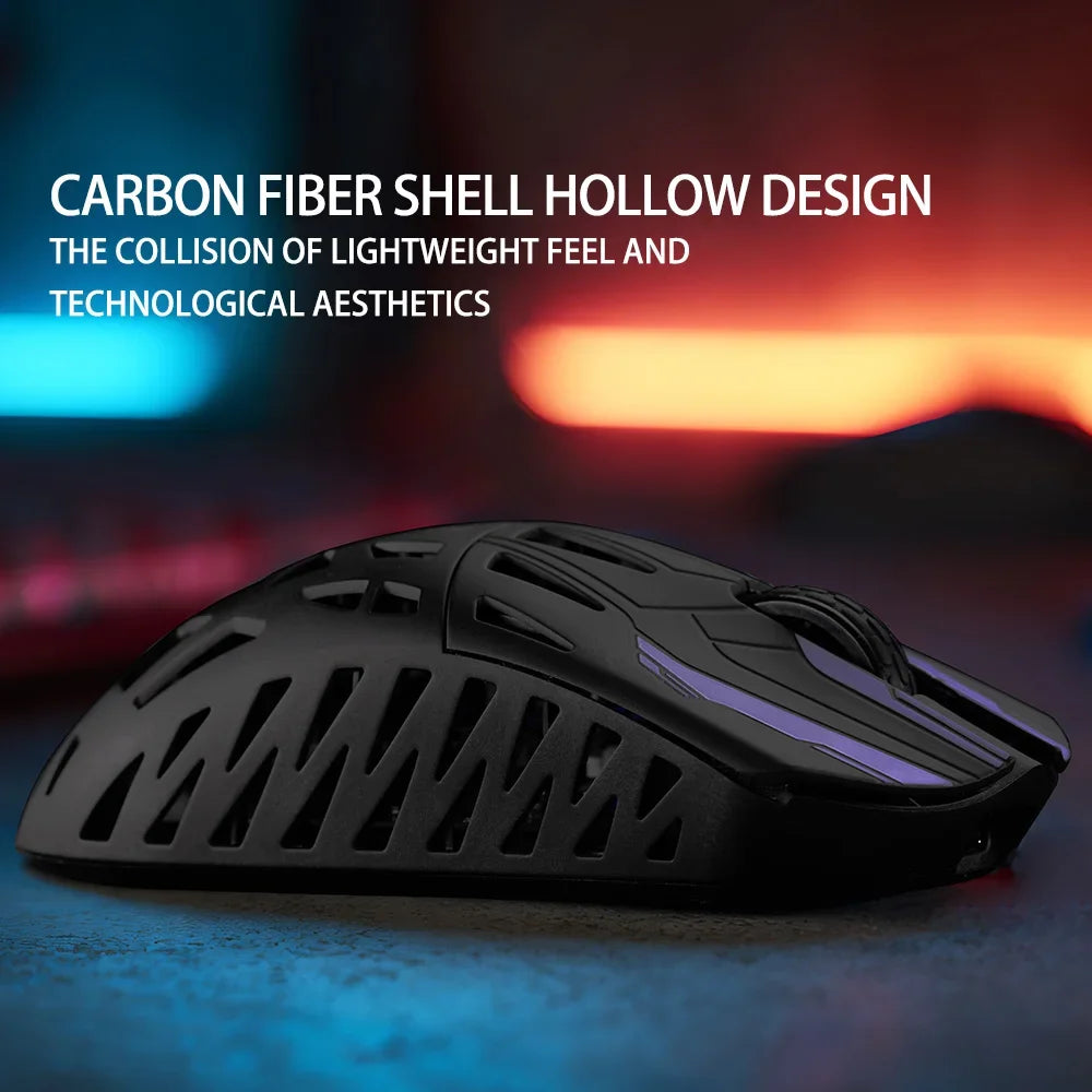 IROK HE6 Gaming Mouse Wireless Carbon fiber Lightweight Dual Mode USB Paw3950 Gamer E-Sports Accessories Pc Gaming Mouse Gift - WinSupport Tech