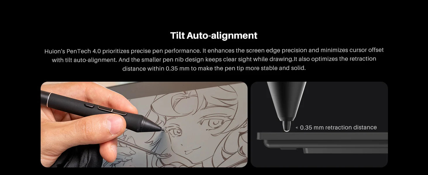 Huion Kamvas 22 Gen 3 Graphics Tablet Pentech 4.0 16384 Pressure Levels 99%sRGB 21.5inch Support Linux MacOS Android Windows