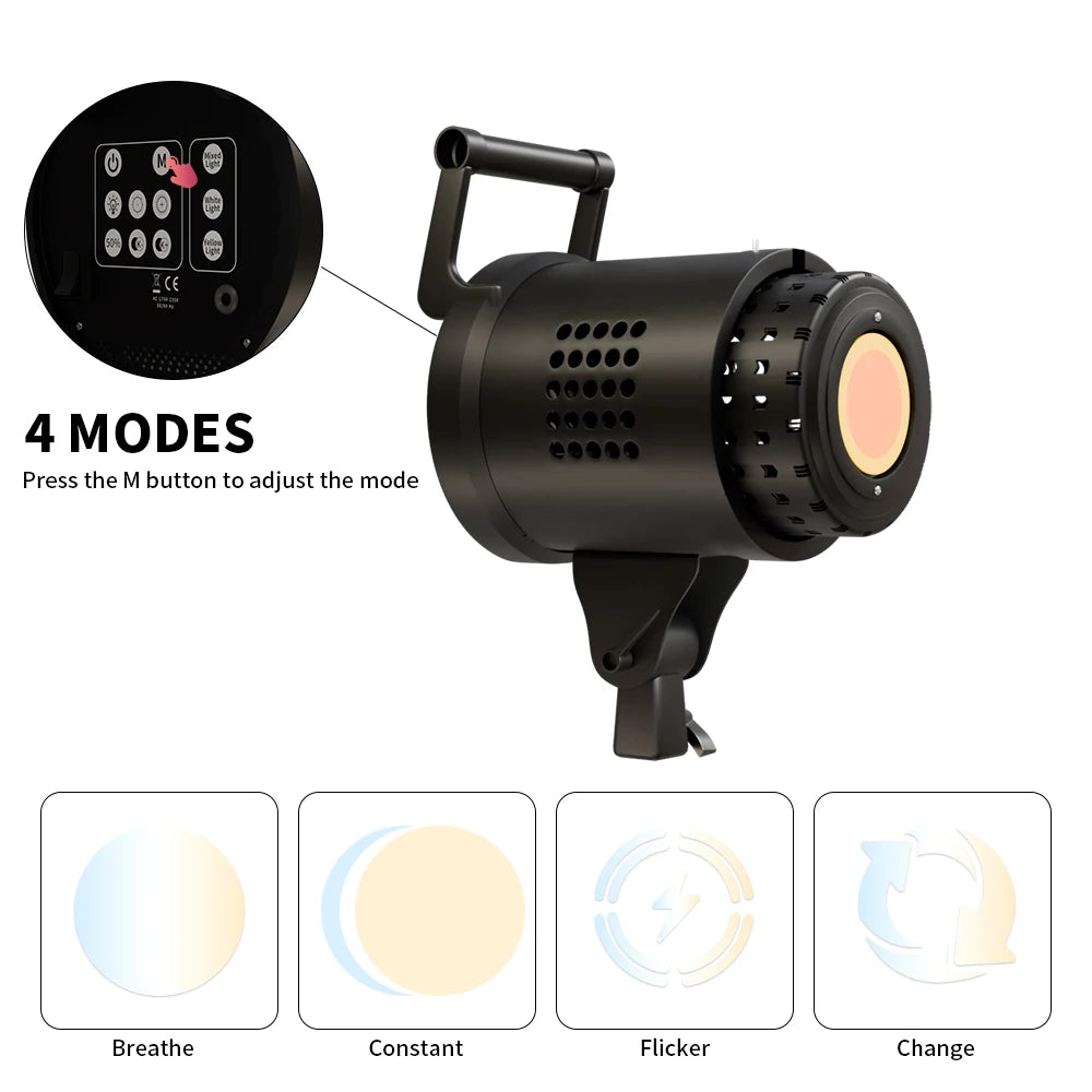 SH 115/135W LED COB Video Light Photography Lamp With Tripod Softbox Remote Control Video Light For Skit Video Photography