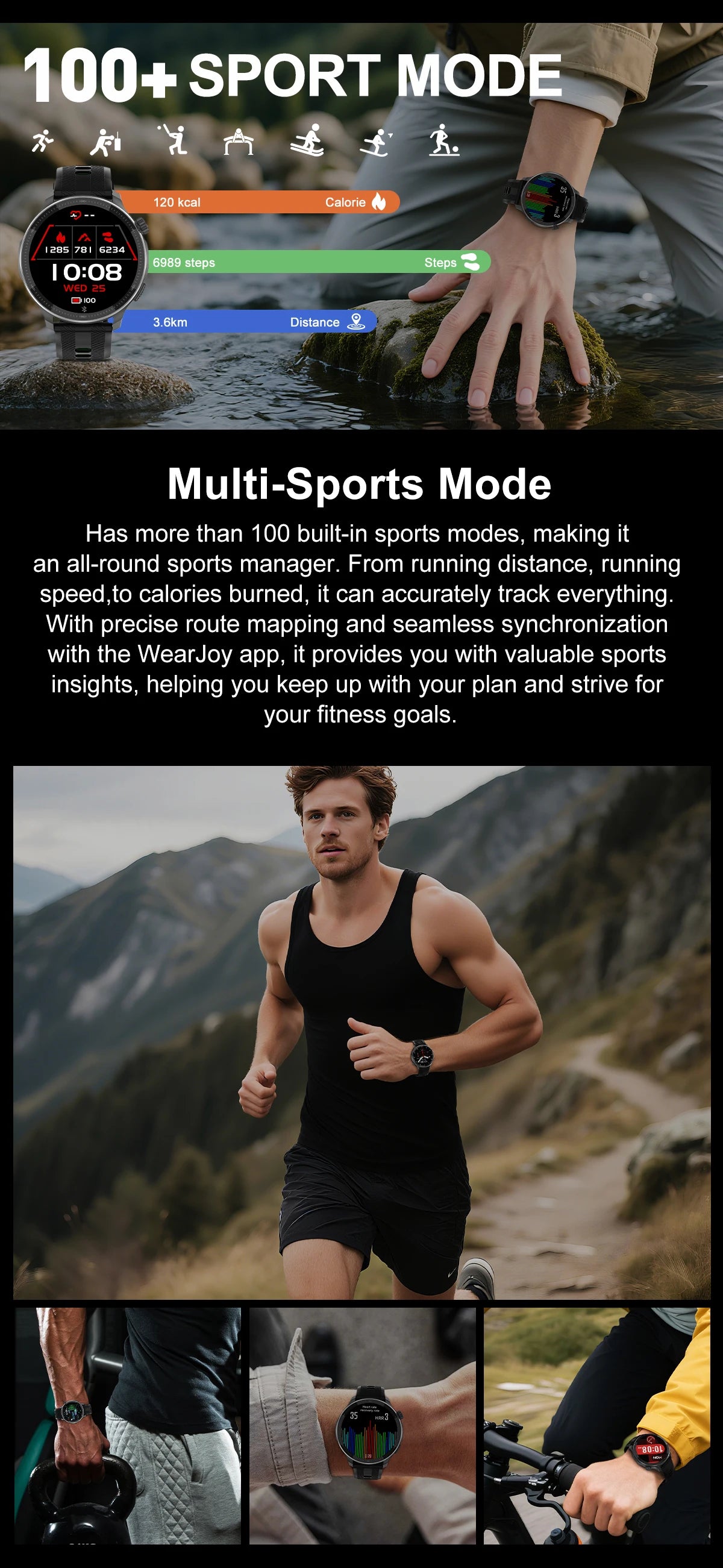 NEW GPS Offline Maps Smart Watch 1.43