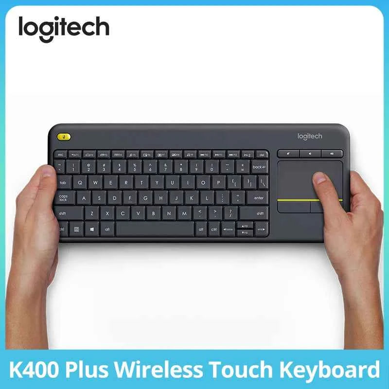 Logitech K400 Plus Wireless Keyboard Touchpad TV Compatible Long Battery Life for Windows Android TV