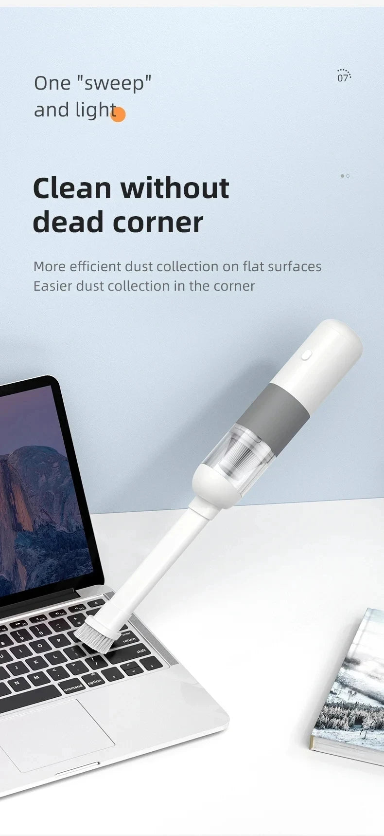 Handheld Vacuum Portable Auto Vacuum Cleaner Mini Wireless Car Vacuum Cleaner Dust Buster Rechargeable for Car Home Office