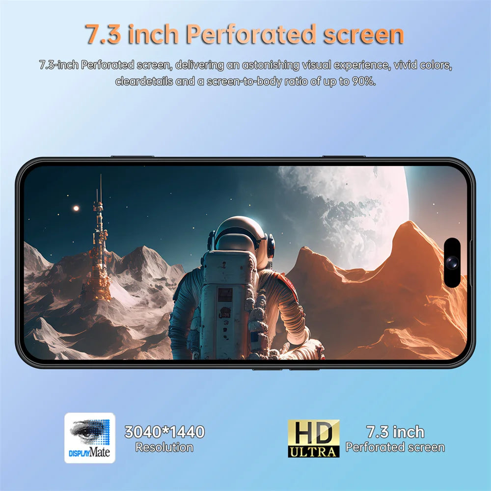 NEW SALE Silicone Protective Covers Are Used for i17 Pro Max 5G Mobile Cell Phones Accessories 7.3inch Android Smartphone Case