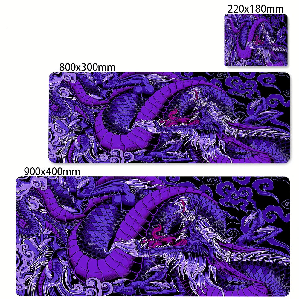 Large Gaming Mousepads Black and White Dragon Mouse Pad Computer Mousepad 90x40cm Desk Mouse Mat For PC Keyboard Mats Table Rug