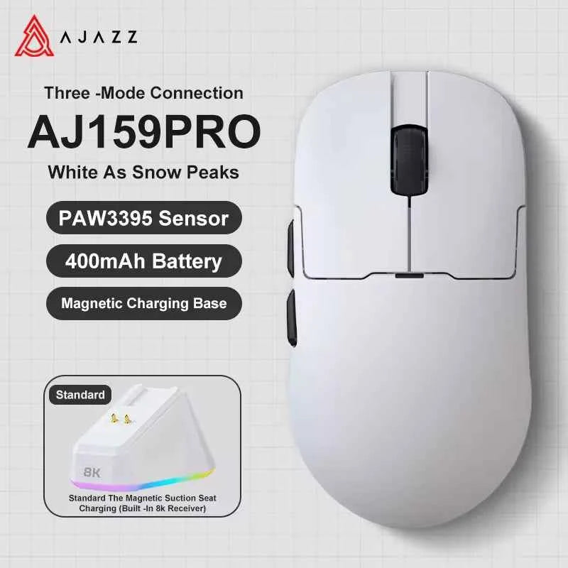 AJAZZ AJ159 APEX/AJ159PRO Wireless Gamer Mouse with RGB Magnetic Charging Base Lightweight  for PC Laptop