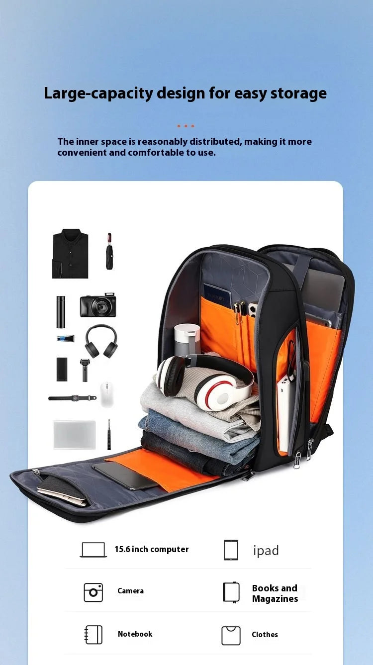 35 L Business Backpack For Men Waterproof Backpack Large Capacity Business Trip Multifunctional Password Anti-theft Laptop Bag