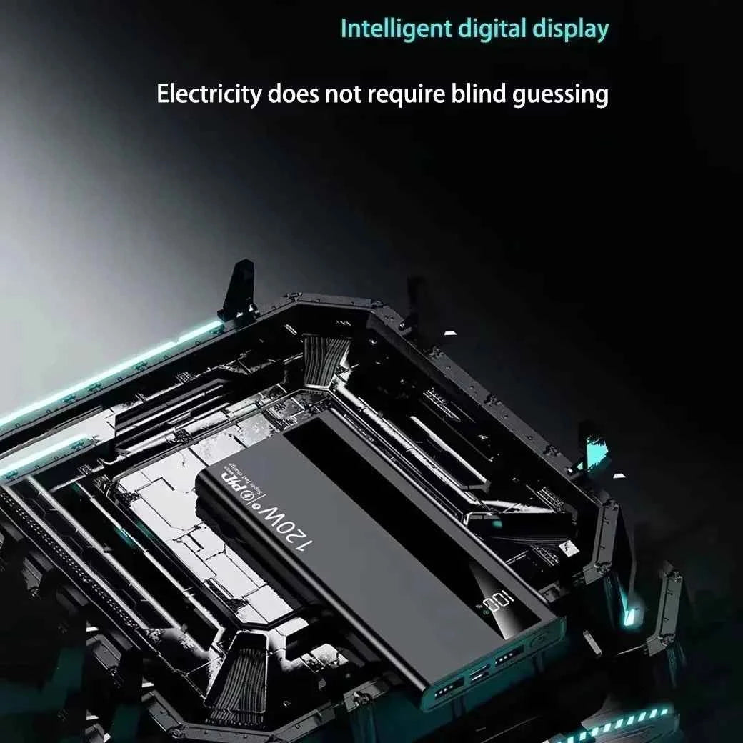 Lenovo 120W Fast Charging 2026 Large Capacity 200000mAh Digital Display Power Bank Outdoor Power Supply for Huawei iPhone