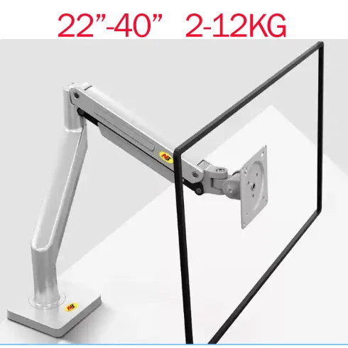 NB G40 22-40 inch Monitor Screen Desktop Mount Gas Spring Arm Computer Holder 360 Rotate 3-15kgs with USB 3.0 Port Clamp Grommet