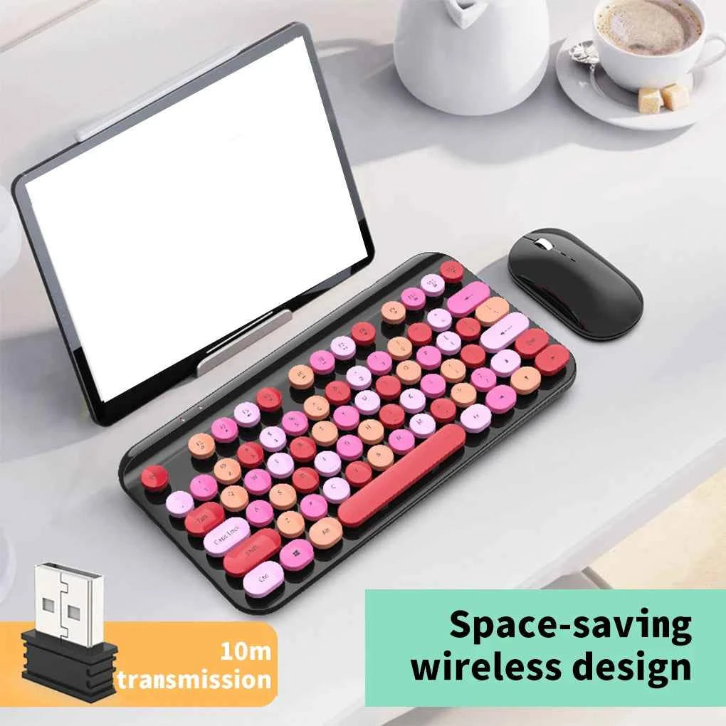 1600DPI Gaming Wireless Keyboard Gamer Laptop Mechanical Keypad USB Mouse Set Electronic for Home Living Room Type