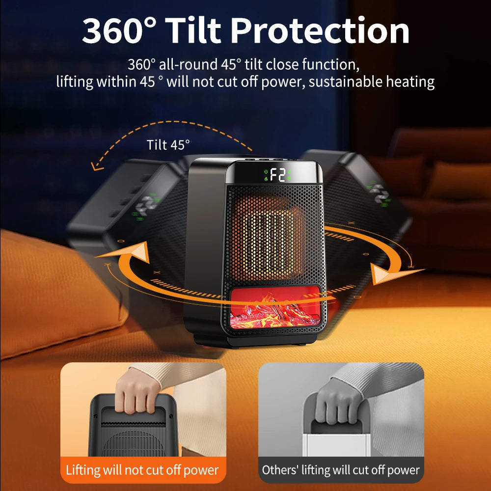 Portable Electric Heater For Heater Desktop Heaters Saving For Office Space PTC Ceramic Room Heater Warmer Machine for Winter