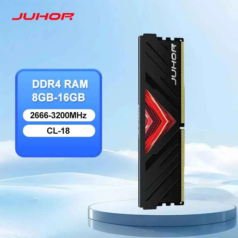 JUHOR Memoria Ram DDR4 8GB 16GB 3200MHz Udimm  Dimm  Desktop Memory