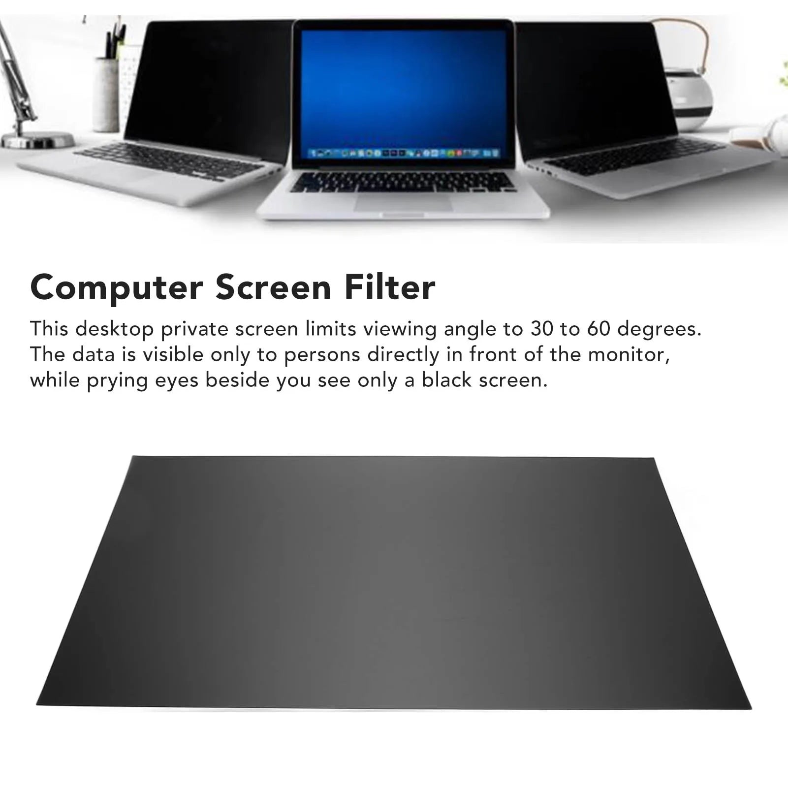 Universal Computer 16:9 Screen Protector 27in Anti Peeping Anti Glare Eye Protection Double Side Desktop Private Screen for PC