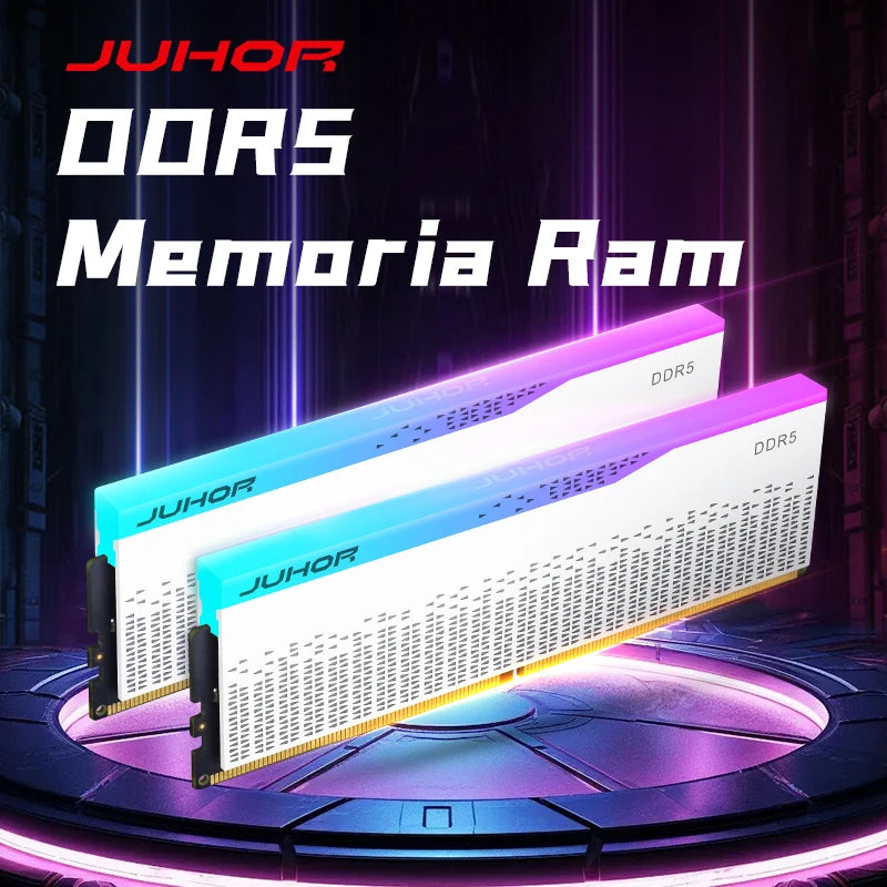JUHOR Desktop Memory RGB DDR5 16GBX2 6000MHz 5600MHz High speed Memory Ram - WinSupport Tech
