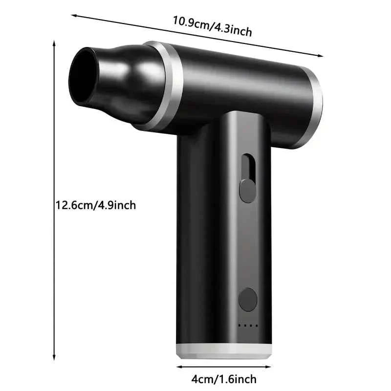MINI Compressed Air Duster Cordless Dust Blower Rechargeable Vacuum Cleaner Electric Air Pump Portable For Computer Keyboard Sof
