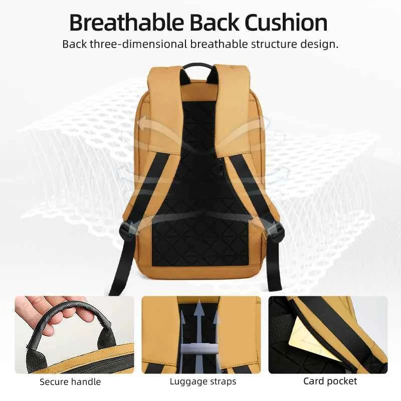 Heroic Knight Backpack Men Multifunction Business Waterproof Slim Laptop Backpack Fashion 15.6