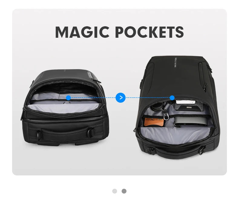 Mark Ryden 2025  Anti-Thief Fashion Men Backpack Multifunctional Waterproof 15.6 Inch Laptop Bag Man USB Travel Charging Bag