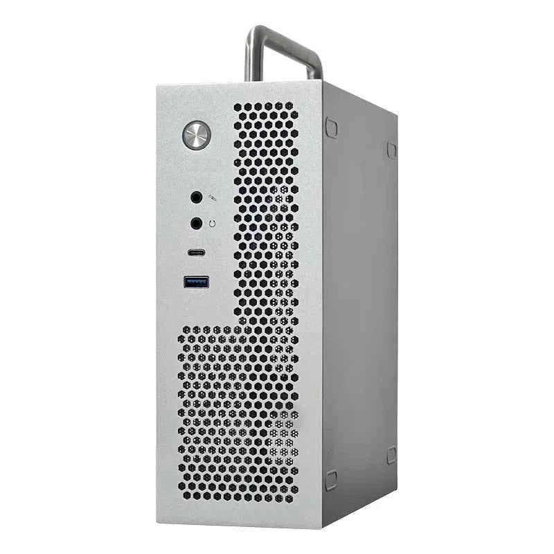 SKTC A09 Mini ITX PC Case fit HTPC, Small Form Factor Desktop Computer Case Support ITX Motherboard
