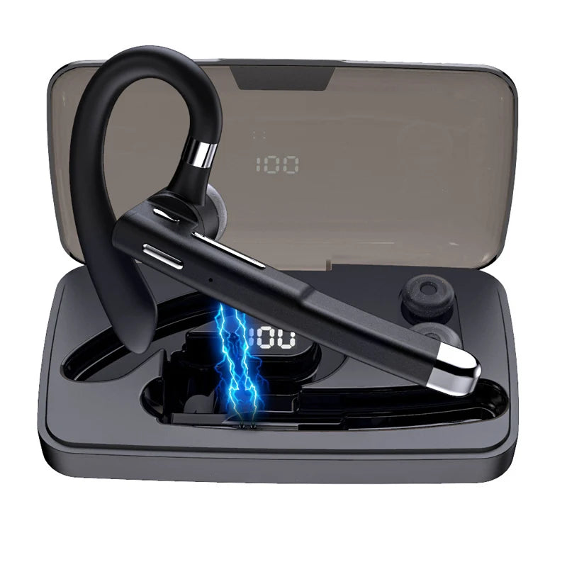 Business Bluetooth Headset With Microphone Rechargeable Long Standby Driving Car High Sensitivity Handsfree Wireless Headphones