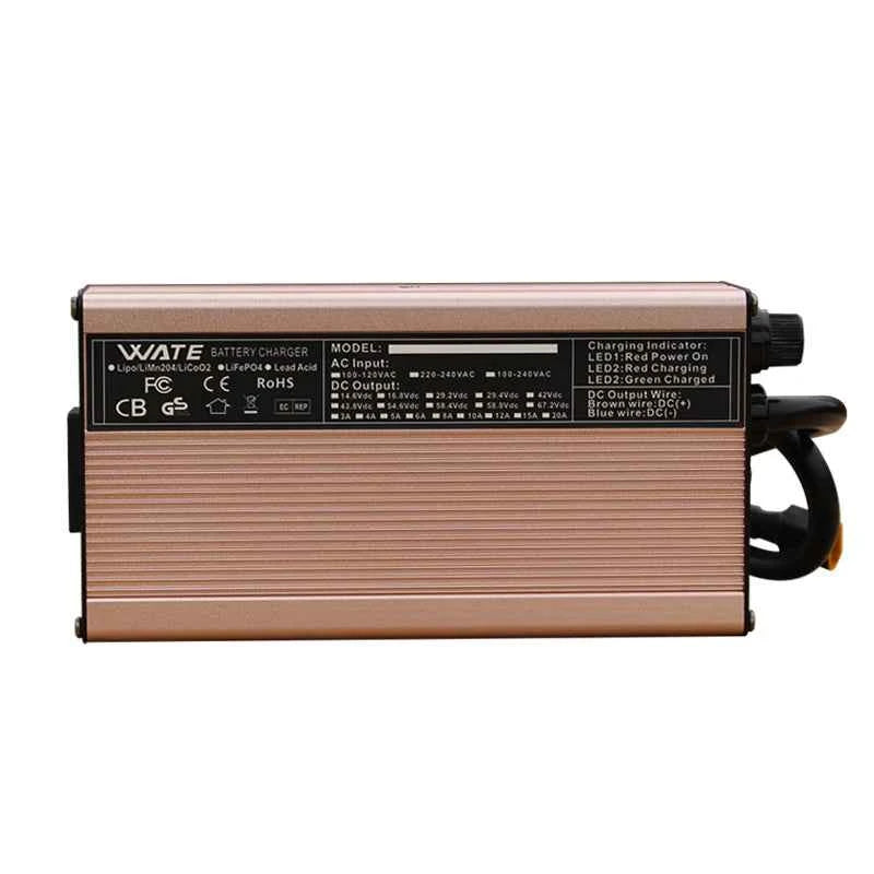 14.6V 25A Lifepo4 Charger 4S 12VCharger For Lithium iron Phosphate Battery Pack Smart Aluminum case