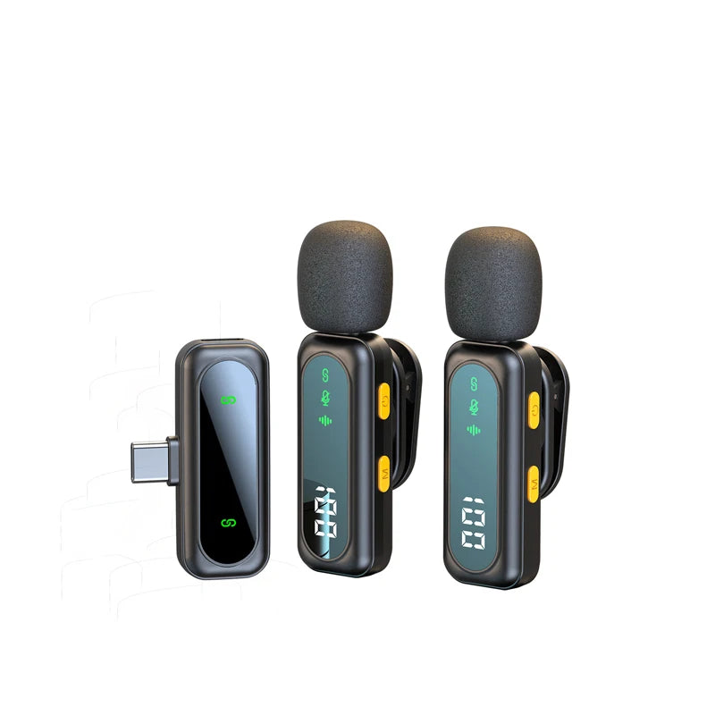 Xiaomi Lavalier Lapel Microphone Wireless Portable Noise Reduction Audio Recording Type-C Mic for iPhone15-16 Android PC Live - WinSupport Tech