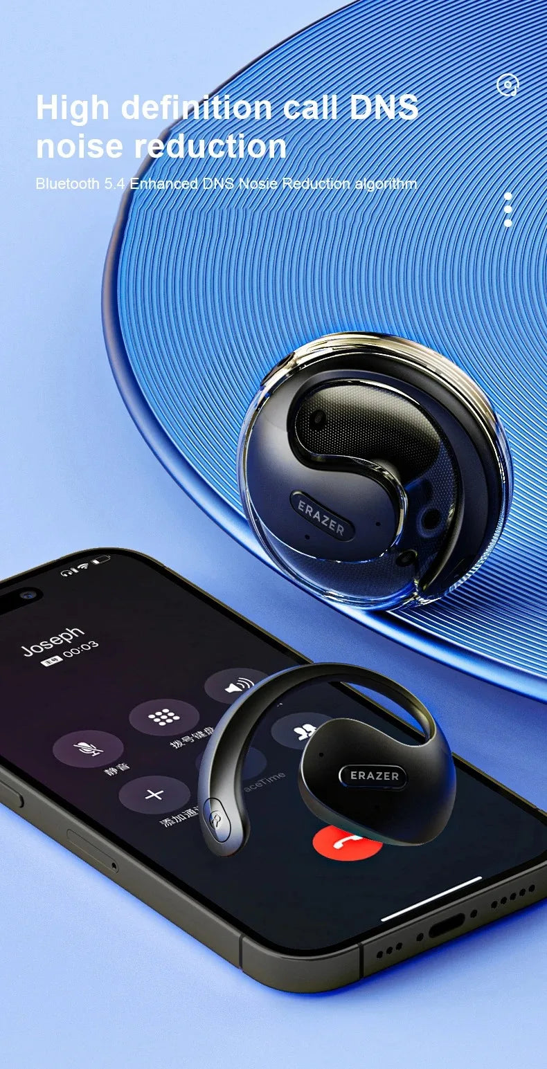 Lenovo OWS Bluetooth Headset X15Pro Open Wireless Ear Hook Headphones Outdoor Sport Gaming Earphone Noise Reduction with Mic