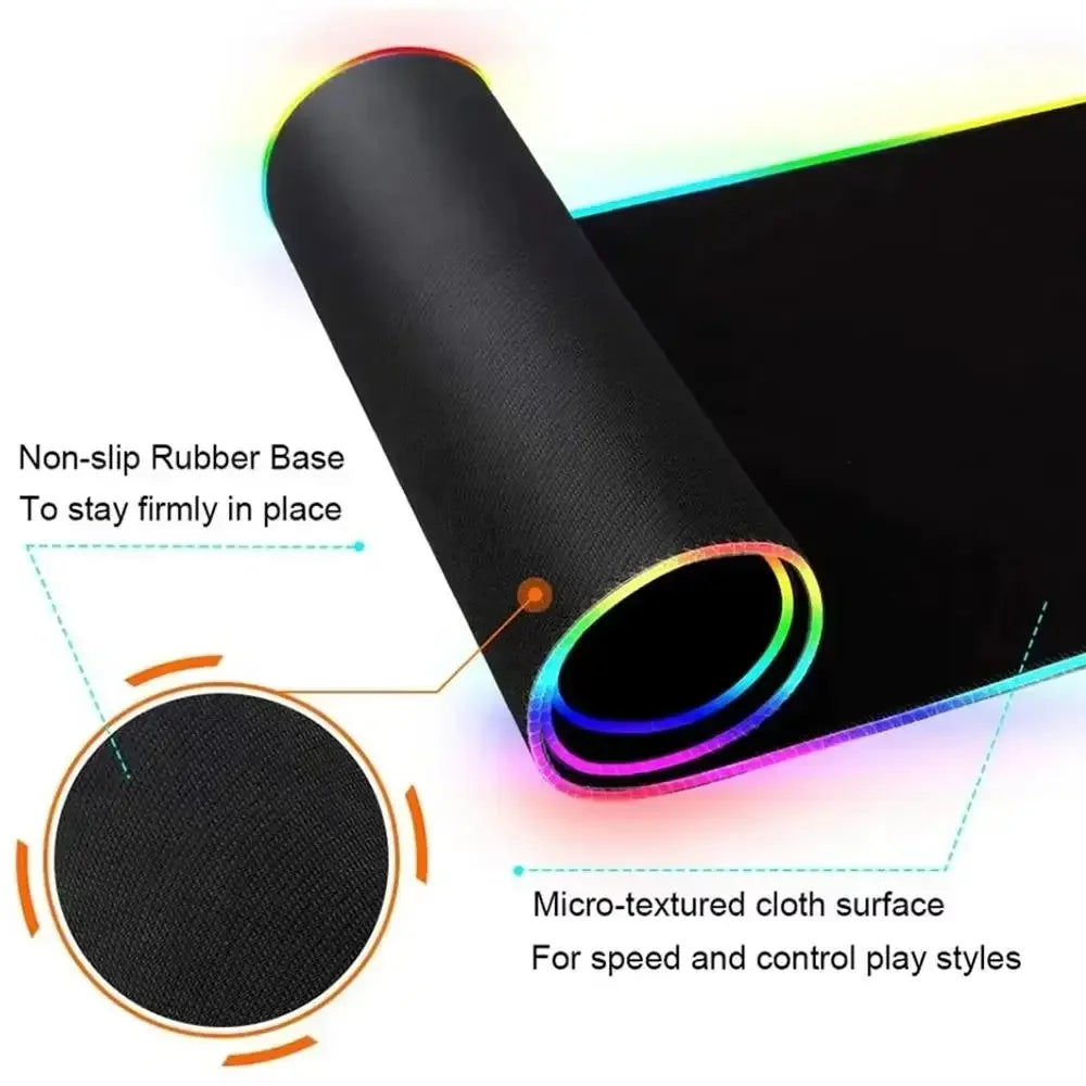 Hot Sell RGB Galaxy Milky Way Mouse Pad Carpet PC Gamer Computer Keyboard Desk Mat anti-slip Mousepad Gaming Accessories 900X400