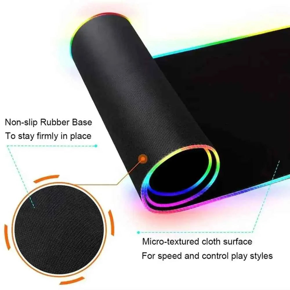 Hot Sell RGB Galaxy Milky Way Mouse Pad Carpet PC Gamer Computer Keyboard Desk Mat anti-slip Mousepad Gaming Accessories 900X400