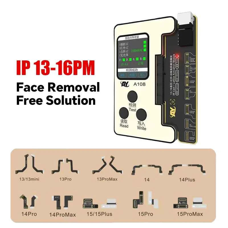 NEW AY A108 Tag Face id Flex Cable for IPhone X-11 12 13 14 15 ProMax Dot Matrix Repair No-alignment NO-soldering No-disassembly