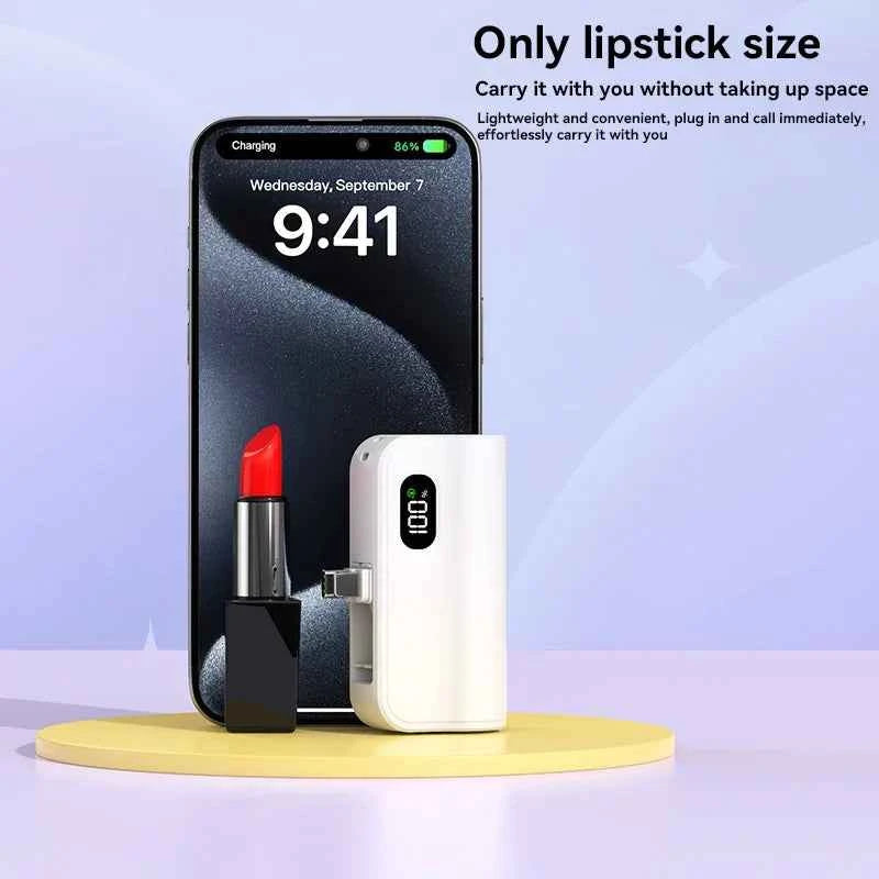50000mAh Mini Capsule High Capacity Power Bank Portable Wireless Fast Charging External Battery for iPhone Xiaomi Huawei Samsung