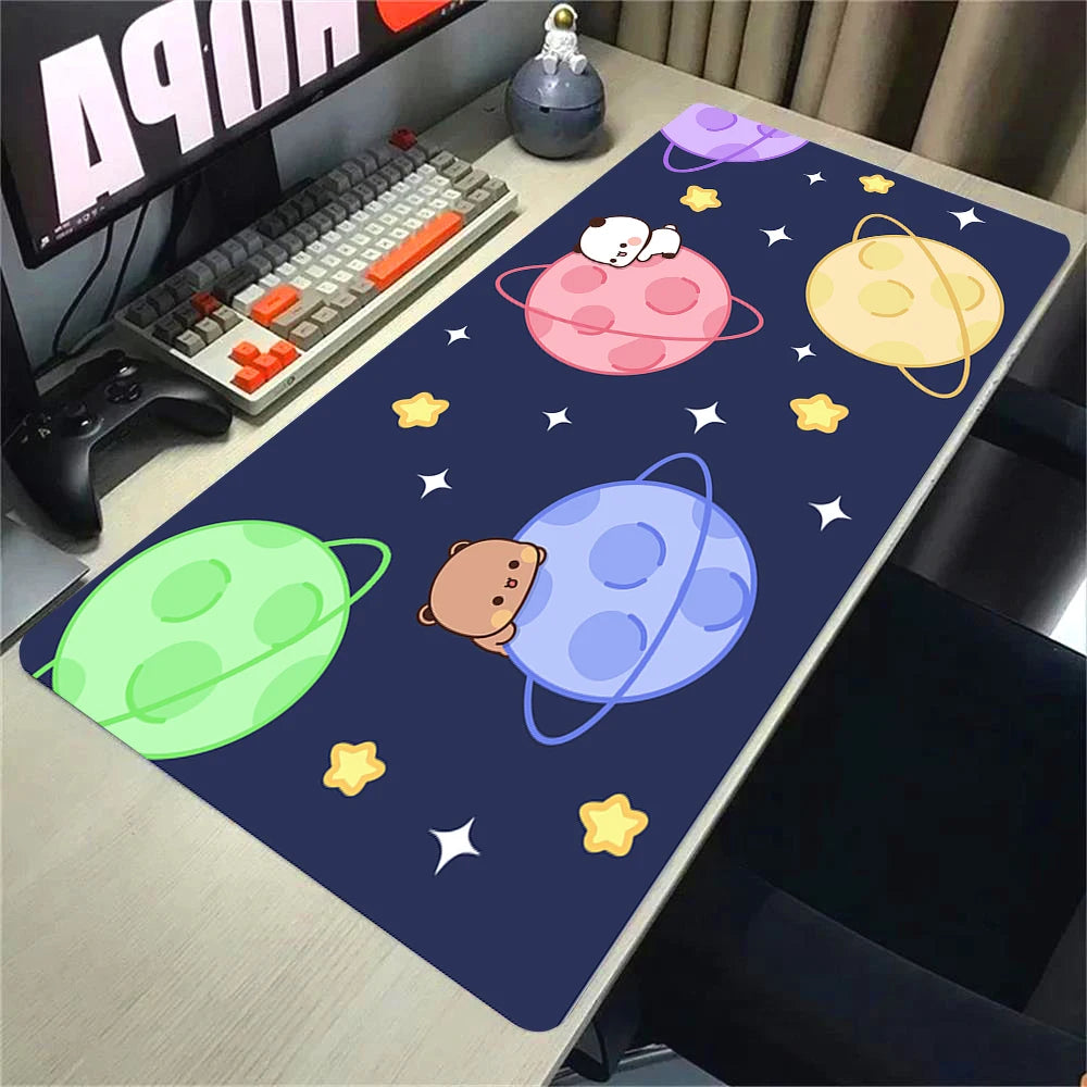 Bubu Dudu Gamer Deskmat Xxl Mouse Pad Anime Computer Table Mat Pc Gaming Accessories Mousepad Large Mats Office Mause Pads Setup
