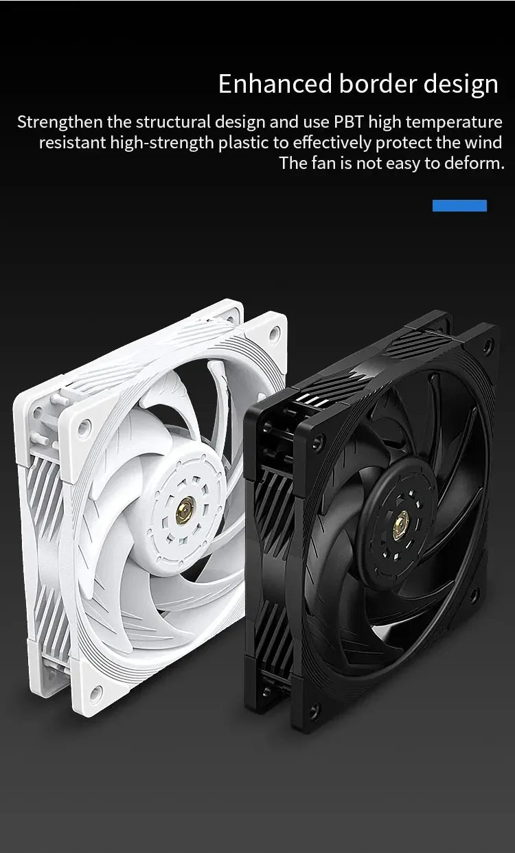 TEUCER T30 Computer Case Fan 12CM 4PIN PWM CPU Cooler Fan PC Case Silent Fan 120mm