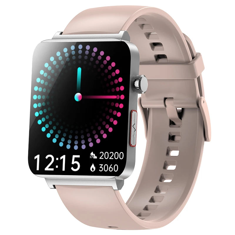 KS03 PRO Health Smart Watch For Men Women Bluetooth Calling Fitness Tracker Smartwatch E/C/G Test Outdoor 1.96" Large Screen SOS