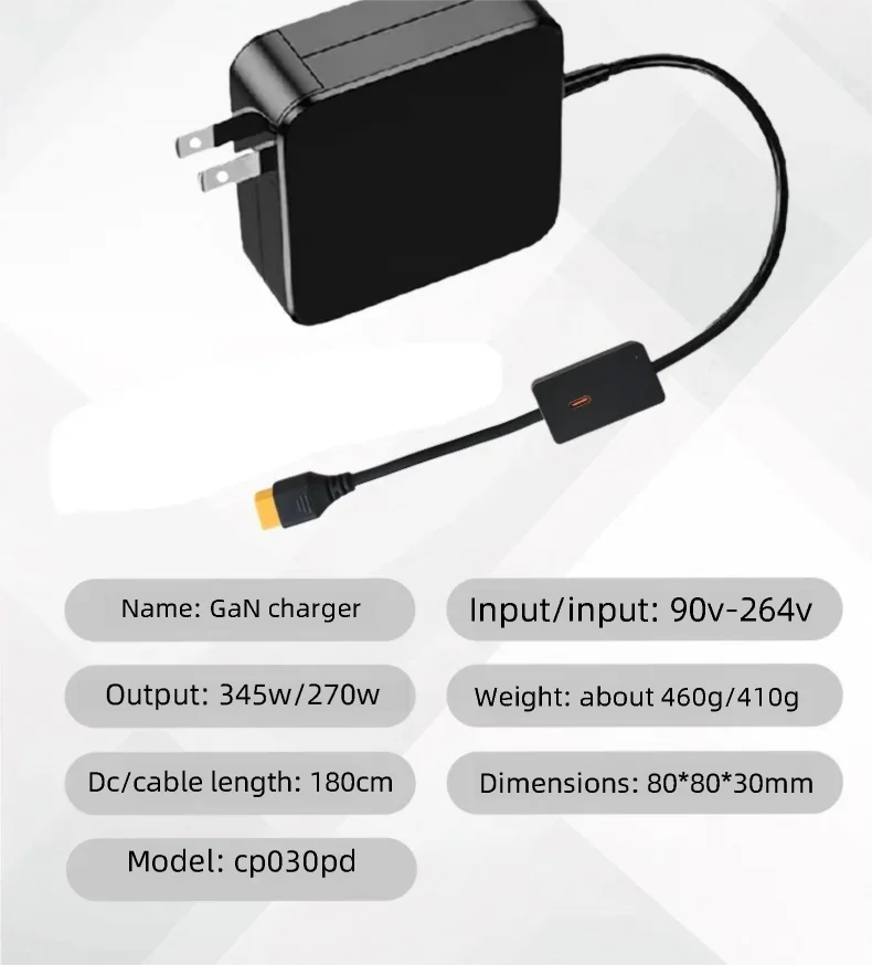 330W GaN Charger For Lenovo/Dell/HP/Asus/Razer/MSI/Macbook/Acer/Xiaomi Notebooks Mobile IPhone16 17  100W USB Type C PD Charger.