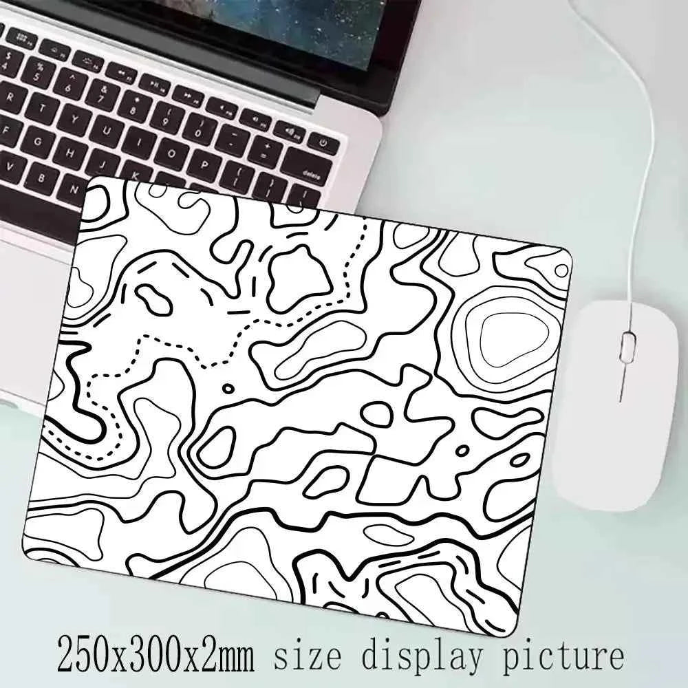 Fluid Mouse Pad 22X18 40X45 Square Computer Accessories Office Game Table Mats Rubber Anti-slip Mousepads Small Decor Desk Pads