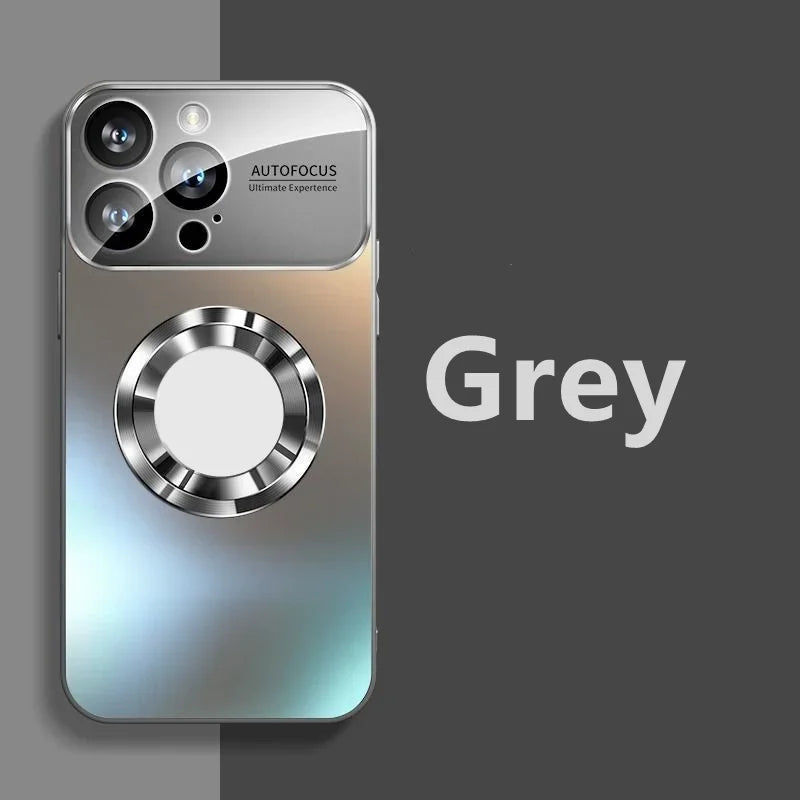 2026 New Titanium Metallic Matte Case For iPhone 17 Air 16 15 14 13 12 11 Pro Max Plus For Magsafe Lens Camera Protection Cover
