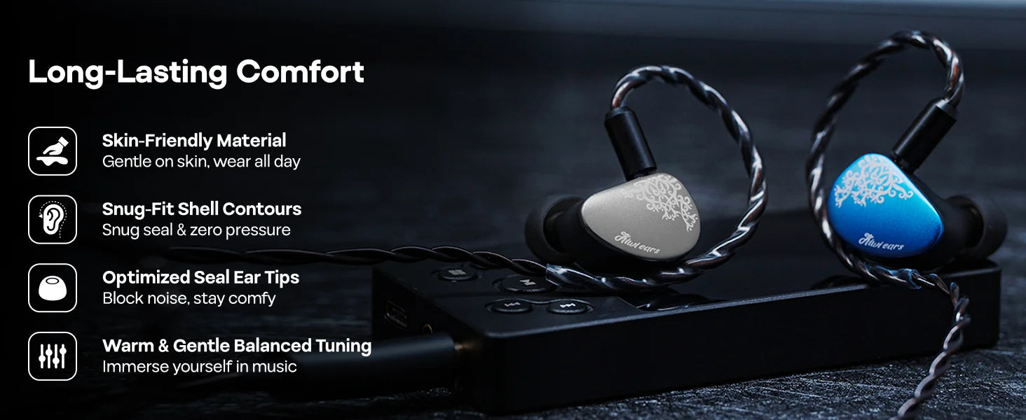 Linsoul Kiwi Ears Cadenza II IEM 10mm Titanium DD with KARS 2.0 Premium Construction Hifi Earphones & High-Quality Cable