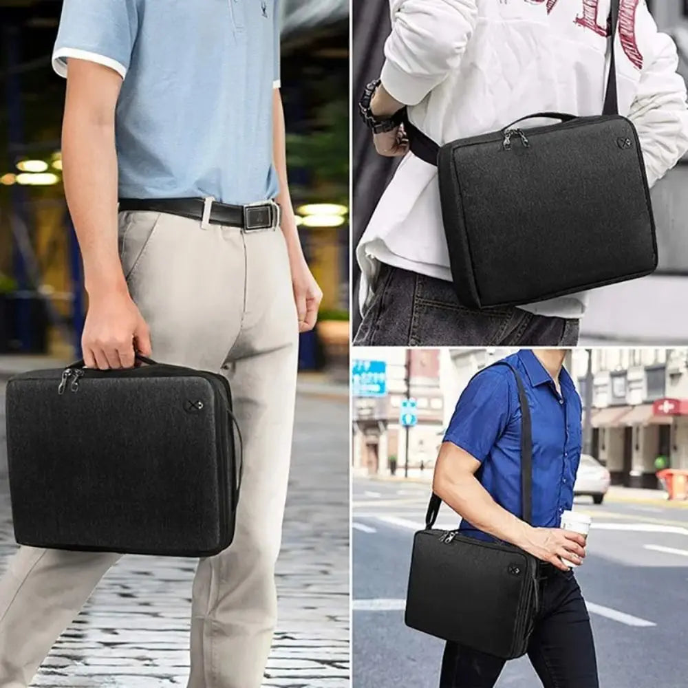 Universal 13.3-15.4 inch Laptop Shoulder Bag Large Capacity Shockproof Tablet Sleeve Portable Handle Carrying Case