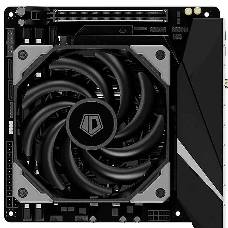 ID-COOLING IS-50X ITX Air-cooling CPU Cooler, 5 Heat Pipes 4Pin PWM Fan for Intel LGA 1700 1200 AM4 AM5 Processor Cooler