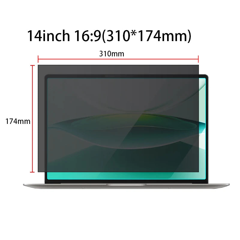 for 13/14/16/17/18 inch laptop privacy film customized size anti reflection and anti blue light radiation screen protector film